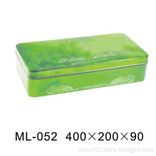 toy box, tin box, rectangular tin box